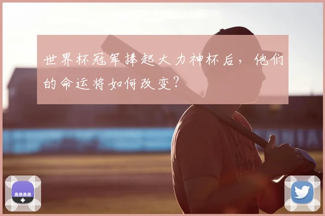 世界杯冠军捧起大力神杯后，他们的命运将如何改变？